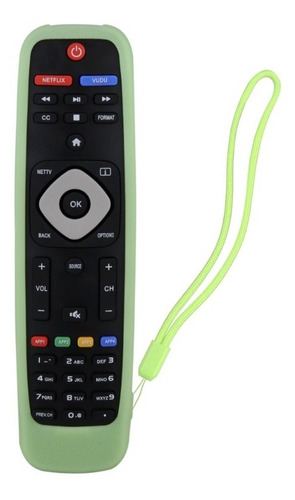 Funda Para Control Philips Smart Tv 4k Silicon Color Verde