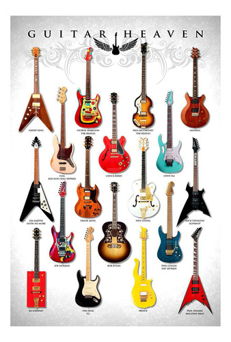 Placa Decorativa Guitar Heaven 3