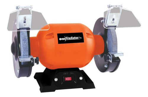 Amoladora de banco Gladiator AB 406/2 de 50 Hz color naranja 250 W 220 V + accesorio