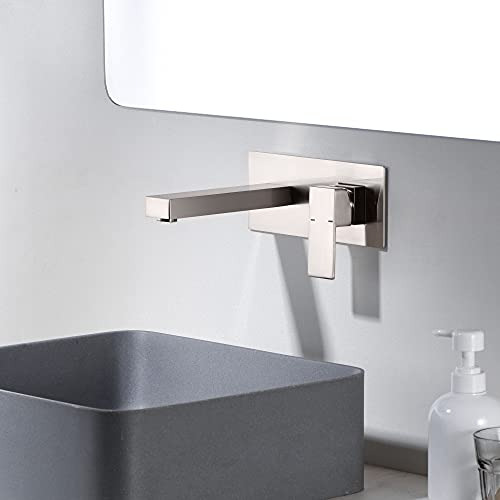 Grifo Para Lavabo De Baño Sumerain, Montaje En Pared, Base D