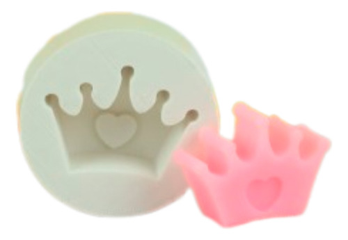 Molde Silicone Coroinha Com Coração
