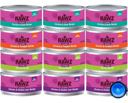 Rawz Natural Premium - Alimento Humedo Enlatado Para Gatos,