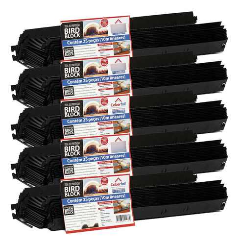 Kit 5 Passarinheira 25un Telhado Universal Coberfoil Aves