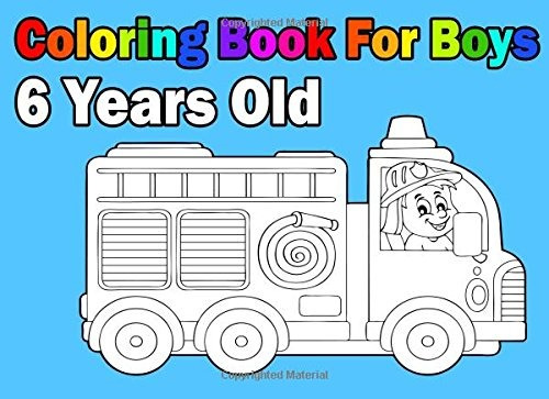 Coloring Book For Boys 6 Years Old