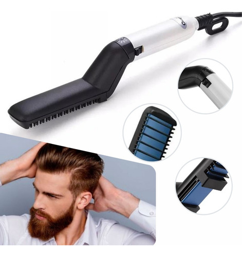 Chapinha Pente Alisador De Cabelo E Barba Masculino 110v/220v