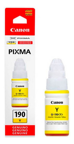 Kit De Tintas Canon Gi-190 Cian, Yellow, Magenta Negro 70ml.