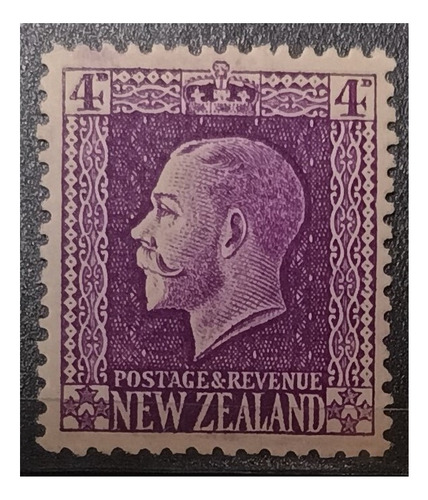 Nueva Zelanda 4 Pence 1915 Nv. C/g Iv. 154 Jorge V