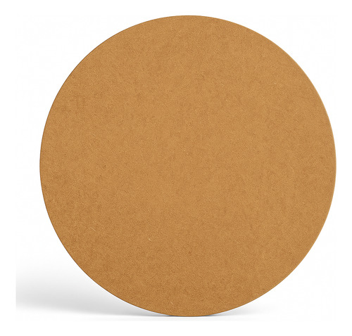 Kit 50 Supla Sousplat 35x35 Cru Circulo Base Mdf 2.5mm