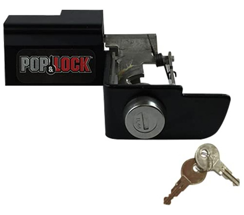 Cerradura Manual De Portón Trasero Pop & Lock Pl1300 Negra P