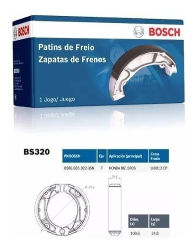 Zapatas De Freno Bosch Brasil Biz Smash Bross Xr 125 150