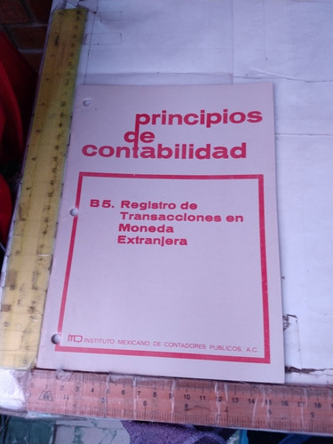 Principios De Contabilidad Instituto Mexicano De Contadores 