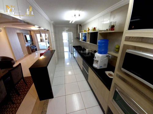 Imagem 9 de 18 de Apartamento Com 3 Dormitórios À Venda, 155 M² Por R$ 1.185.000,00 - Caiçara - Praia Grande/sp - Ap5003