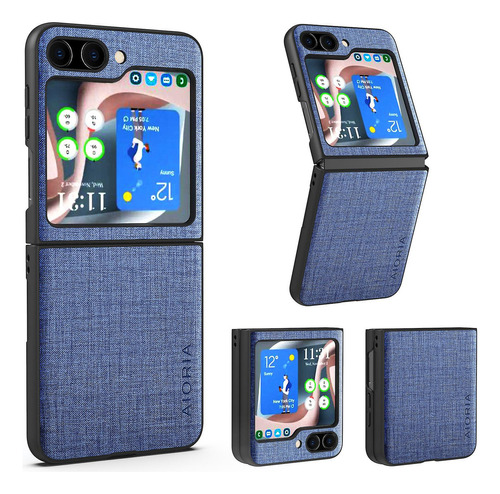 Funda Protectora Con Textura De Tela Para Samsung Galaxy Z F