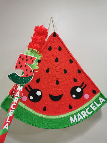 Piñatas Personalizadas, Patilla, Sandía, Frutas, Frutal