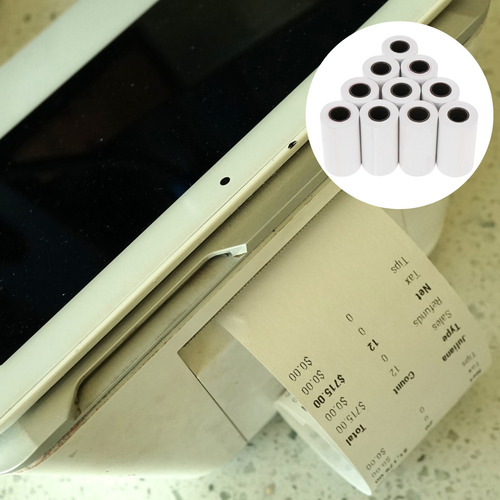 Rollo De Papel Térmico Pos De 10 Rollos De Papel Para Caja R