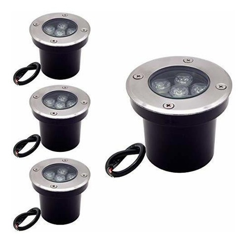 Paquete De 4 Luces Led De Paisaje De 6 W, 12 V, 24 V, I...