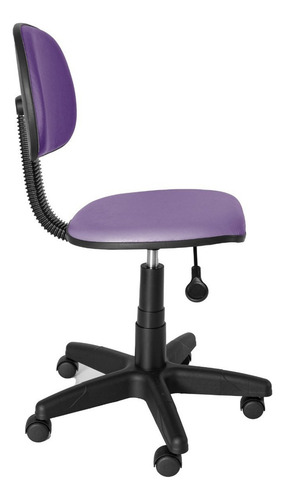 Cadeira Sec.gir. Carenada Anatômica Sem Braço, Couro Cor Roxo