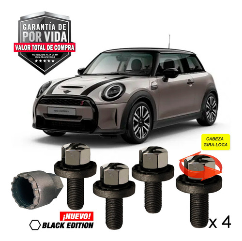 Birlos Seguridad Mini Cooper 5 Puertas S Chili Galaxylock