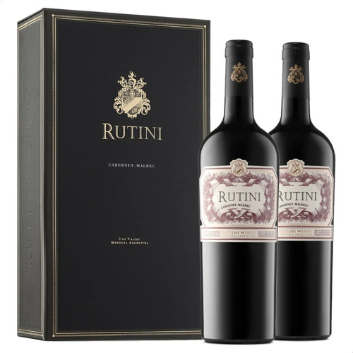 Estuche Vino Rutini Cabernet Malbec X2 - Oferta Celler 