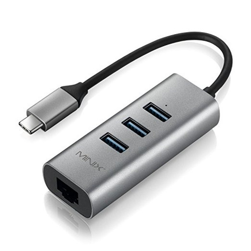 Minix Neo C-ue, De Aluminio Usb-c Y 3 Puertos Usb 3.0 Y Giga