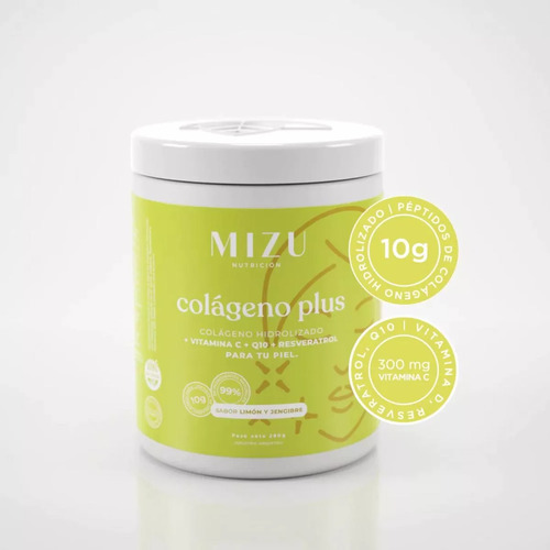 Mizu Colageno Plus Vit C+ Q10 Limon Y Jengibre 280gr