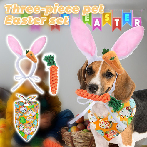 Zl Disfraz De Conejo De Pascua For Perro Con Orejas De