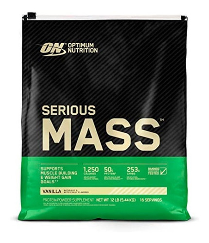 Serious Mass 12 Lb Optimum Nutrition Ganador De Masa Peso