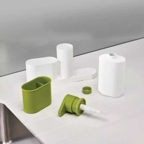 Organizador Bacha Cocina 3en1 Dispenser Esponja Detergente
