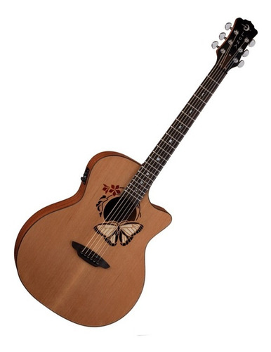 Guitarra Electroacustica  Luna Oracle Butterfly Nat