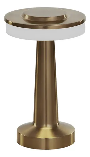 Luminária De Mesa Led Taschibra Pharos Recarregável Sem Fio Cúpul...