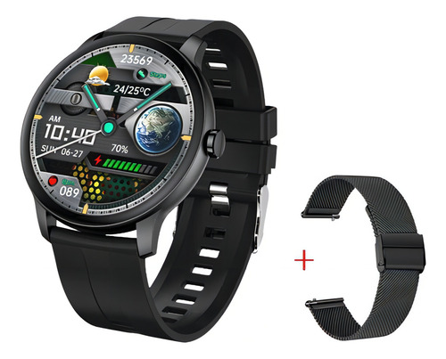 El reloj inteligente Z2 hace y recibe llamadas, fotos en la pantalla, color de la carcasa: negro