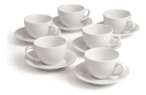 Behome Set De 6 Tazas Y 6 Platos
