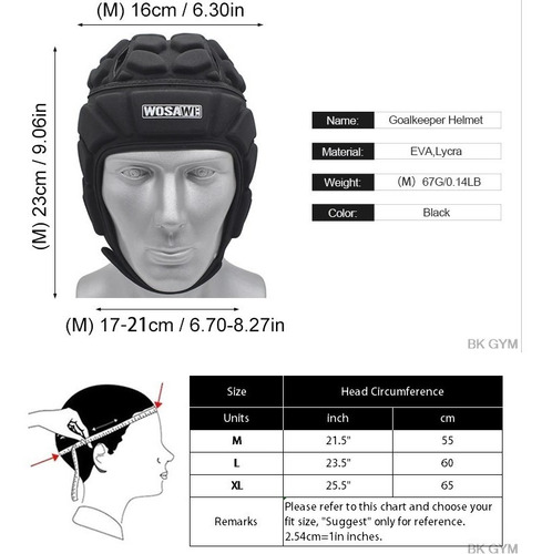 Imagen 4 de 6 de Casco Rugby Protector Cabeza Arqueros