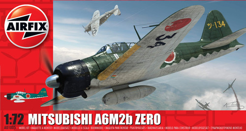 Airfix Mitsubishi Zero Modelo Kit Construccion Escala