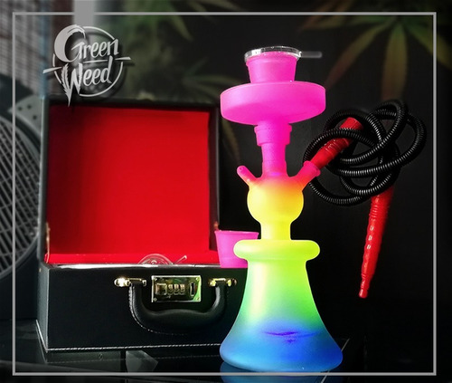 Shisha, Narguile, Hooka, Cachimba, Pipa De Agua Rainbow 38cm