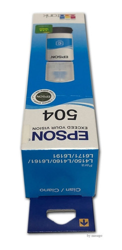 Combo 4 Botella Tinta Epson 504 Negro Cian Magenta Amarillo