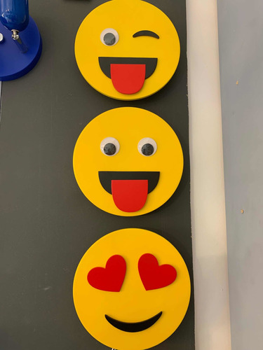 Luminaria Led Aplique Emoji Emoticón Infantil Niños