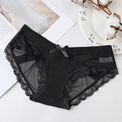 Calzoncillos De Encaje Hueco Transparente De 5 Piezas