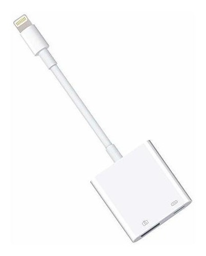 Adaptador De Cámara Lightning Usb3 Puerto De Carga  Ad...