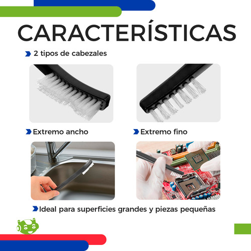 Cepillo Doble Cabezal Detail Manual Cerdas De Polipropileno Slim Company Doble Propósito Para Limpieza De Auto