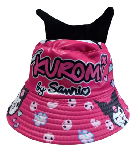 Gorro Piluso Sombrero Verano Reversible Niña Niño Personajes Fucsia Kuromi Unico