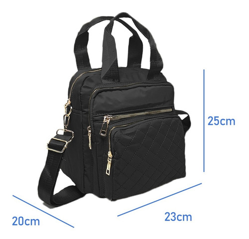 Imagen 3 de 7 de Bolsa Mochila Impermeable Cruzada De Hombro Retro Mariconera