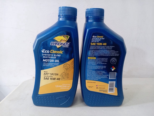 Combo Cambio De Aceite Chronus 15w40 Semi Sintético Y Filtro