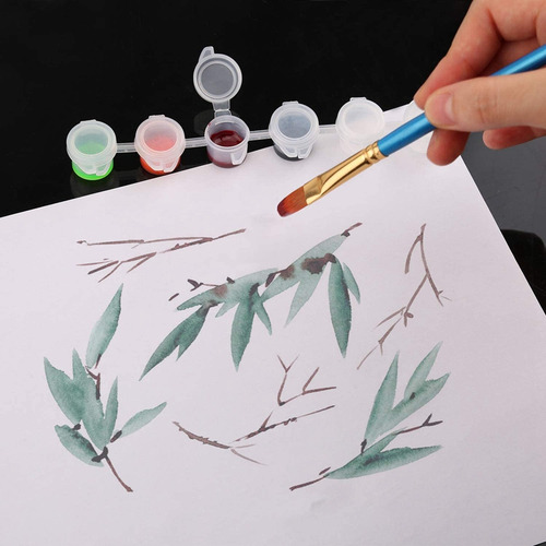 25 Tiras Para Macetas De Pintura Vacías, Recipientes Transpa