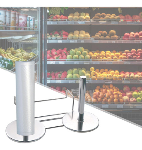 Estante Para Colgar Bolsas En Rollo Para Supermercados,