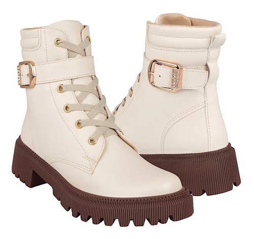 Botines Dama Stylo 5108 Simipiel Beige