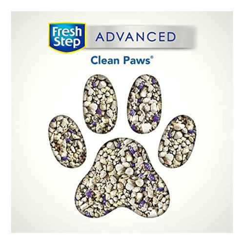 Fresh Step Advanced Clean Paws Clumping Cat Litter, Low