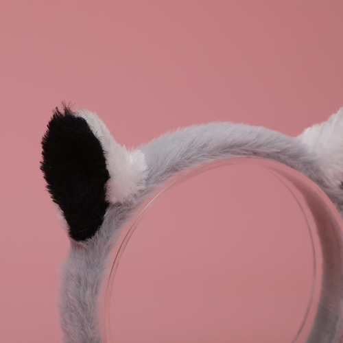 Juego De Orejas Y Cola De Mapache De Peluche, Disfraz De