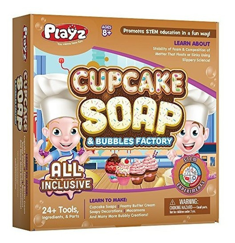 Juego Educativo De Cienci Playz Cupcake Soap & Bubbles Diy S