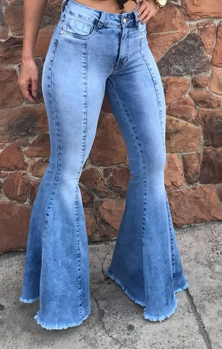 calça flare jeans cintura alta mercado livre